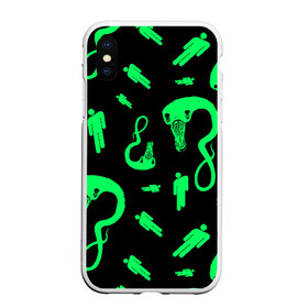 Чехол для iPhone XS Max матовый с принтом BILLIE EILISH - Blohsh & Ghoul в городе Новоалтайск, Силикон | Область печати: задняя сторона чехла, без боковых панелей | all | asleep | bad | bellyache | billie | blohsh | dont | eilish | eyes | fall | ghoul | guy | logo | music | ocean | singer | smile | when | айлиш | били | билли | бэрд | лого | музыка | пайрат | певица | символ | эйлиш