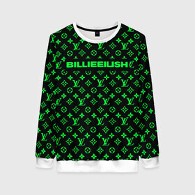 Женский свитшот 3D с принтом BILLIE EILISH в городе Новоалтайск, 100% полиэстер с мягким внутренним слоем | круглый вырез горловины, мягкая резинка на манжетах и поясе, свободная посадка по фигуре | be | billie | billie eilish | blohsh | brand | france | logo | louis vuitton | lv | pattern | билли | билли айлиш | бренд | лв | лого | лоуис вуиттон | луи вуиттон | мода | паттерн | фигуры | франция