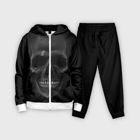 Детский костюм 3D с принтом ЧЕРЕП В ТЕМНОТЕ в городе Новоалтайск,  |  | abstract | abstraction | bones | fantasy | skull | голова | кости | скилет | череп