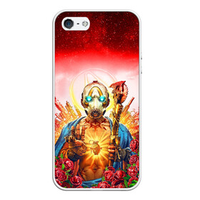 Чехол для iPhone 5/5S матовый с принтом BORDERLANDS 3 (НА СПИНЕ) в городе Новоалтайск, Силикон | Область печати: задняя сторона чехла, без боковых панелей | borderlands | borderlands 3 | cl4p tp | claptrap | gearbox | hyperion | lilith | moxxi | psycho | sirens | tina | zero | бордерлендс | гиперион | зеро | клеп треп | лилит | мокси | псих | сирена | тина