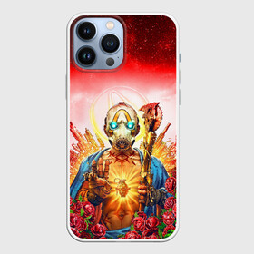 Чехол для iPhone 13 Pro Max с принтом BORDERLANDS 3 (НА СПИНЕ) в городе Новоалтайск,  |  | Тематика изображения на принте: borderlands | borderlands 3 | cl4p tp | claptrap | gearbox | hyperion | lilith | moxxi | psycho | sirens | tina | zero | бордерлендс | гиперион | зеро | клеп треп | лилит | мокси | псих | сирена | тина