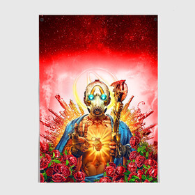 Постер с принтом BORDERLANDS 3 (НА СПИНЕ) в городе Новоалтайск, 100% бумага
 | бумага, плотность 150 мг. Матовая, но за счет высокого коэффициента гладкости имеет небольшой блеск и дает на свету блики, но в отличии от глянцевой бумаги не покрыта лаком | borderlands | borderlands 3 | cl4p tp | claptrap | gearbox | hyperion | lilith | moxxi | psycho | sirens | tina | zero | бордерлендс | гиперион | зеро | клеп треп | лилит | мокси | псих | сирена | тина