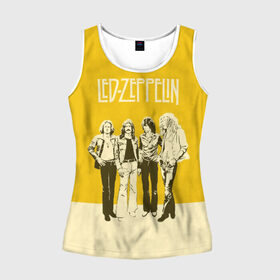 Женская майка 3D с принтом Led Zeppelin в городе Новоалтайск, 100% полиэстер | круглая горловина, прямой силуэт, длина до линии бедра | led | led zep | led zeppelin | ledzep | lz | zoso | группа | джимми пейдж | джон генри бонэм | джон пол джонс | зосо | лед зепелен | лед зеппелин | ледзепелен | ледзеппелин | роберт плант | рок