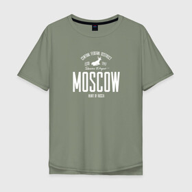 Мужская футболка хлопок Oversize с принтом Москва Iron в городе Новоалтайск, 100% хлопок | свободный крой, круглый ворот, “спинка” длиннее передней части | i love moscow | moscow | город | москва | мск | регион | я люблю москву