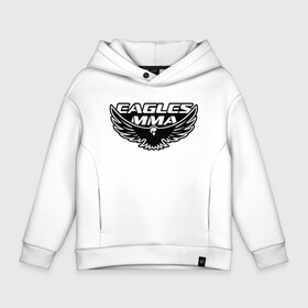 Детское худи Oversize хлопок с принтом EAGLES MMA ХАБИБ в городе Новоалтайск, френч-терри — 70% хлопок, 30% полиэстер. Мягкий теплый начес внутри —100% хлопок | боковые карманы, эластичные манжеты и нижняя кромка, капюшон на магнитной кнопке | Тематика изображения на принте: eagles mma | khabib | khabib nurmagomedov | mma | мма | хабиб | хабиб нурмагомедов