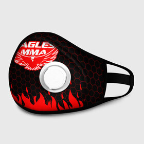Маска из неопрена с принтом EAGLES MMA ХАБИБ в городе Новоалтайск, неопрен 100% | Форма огибающая нос. Резинки для ушей с дополнительной резинкой на затылке. Клапан для выдоха для активного дыхания при занятиях спортом. Эластичный материал маски и окантовки для лучшего растяжения и прилегания маски.  | eagles mma | khabib | khabib nurmagomedov | mma | мма | хабиб | хабиб нурмагомедов