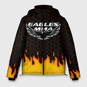 Мужская зимняя куртка 3D с принтом EAGLES MMA ХАБИБ в городе Новоалтайск, верх — 100% полиэстер; подкладка — 100% полиэстер; утеплитель — 100% полиэстер | длина ниже бедра, свободный силуэт Оверсайз. Есть воротник-стойка, отстегивающийся капюшон и ветрозащитная планка. 

Боковые карманы с листочкой на кнопках и внутренний карман на молнии. | eagles mma | khabib | khabib nurmagomedov | mma | мма | хабиб | хабиб нурмагомедов