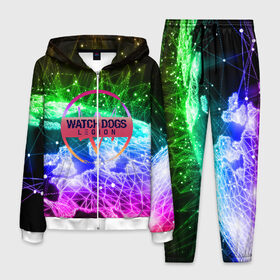 Мужской костюм 3D с принтом WATCH DOGS LEGION в городе Новоалтайск, 100% полиэстер | Манжеты и пояс оформлены тканевой резинкой, двухслойный капюшон со шнурком для регулировки, карманы спереди | ded sec | hacker | legion | watch dogs | watch dogs 2 | watch dogs legion | легион | хакер