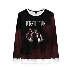 Женский свитшот 3D с принтом Led Zeppelin в городе Новоалтайск, 100% полиэстер с мягким внутренним слоем | круглый вырез горловины, мягкая резинка на манжетах и поясе, свободная посадка по фигуре | led | led zep | led zeppelin | ledzep | lz | zoso | группа | джимми пейдж | джон генри бонэм | джон пол джонс | зосо | лед зепелен | лед зеппелин | ледзепелен | ледзеппелин | роберт плант | рок