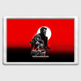 Магнит 45*70 с принтом Terminator: Dark Fate в городе Новоалтайск, Пластик | Размер: 78*52 мм; Размер печати: 70*45 | dark fate | sarah j. connor | t 800 | terminator | восстание машин | киборг | сара коннор | темные судьбы | терминатор