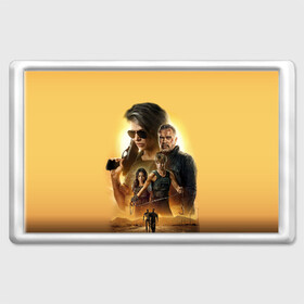 Магнит 45*70 с принтом Terminator: Dark Fate в городе Новоалтайск, Пластик | Размер: 78*52 мм; Размер печати: 70*45 | dark fate | sarah j. connor | t 800 | terminator | восстание машин | киборг | сара коннор | темные судьбы | терминатор