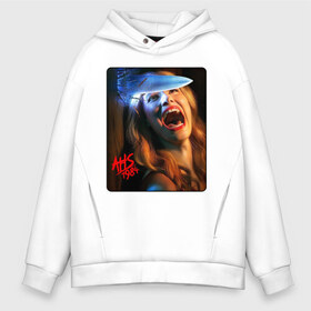 Мужское худи Oversize хлопок с принтом American Horror Story в городе Новоалтайск, френч-терри — 70% хлопок, 30% полиэстер. Мягкий теплый начес внутри —100% хлопок | боковые карманы, эластичные манжеты и нижняя кромка, капюшон на магнитной кнопке | 1984 | ahs | american horror story | американская история ужасов