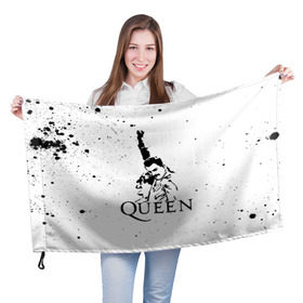 Флаг 3D с принтом Queen в городе Новоалтайск, 100% полиэстер | плотность ткани — 95 г/м2, размер — 67 х 109 см. Принт наносится с одной стороны | paul rodgers | queen | quen | брайан мэй | глэм | группа | джон дикон | квин | королева | куин | меркури | меркьюри | мэркури | поп | роджер тейлор | рок | фредди | фреди | хард | хардрок