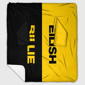 Плед с рукавами с принтом BILLIE EILISH в городе Новоалтайск, 100% полиэстер | Закругленные углы, все края обработаны. Ткань не мнется и не растягивается. Размер 170*145 | be | billie | billie eilish | blohsh | ghoul | билли | билли айлиш