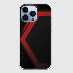 Чехол для iPhone 13 Pro с принтом Neon armor в городе Новоалтайск,  |  | Тематика изображения на принте: abstract | black | carbon | cars | diy | fiber | hexagon | hi tech | psybient | psychill | skyrim | to | vinyl | wot | броня | карбон | металл | соты | сталь | форма | шестиугольник