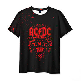 Мужская футболка 3D с принтом AC/DC в городе Новоалтайск, 100% полиэфир | прямой крой, круглый вырез горловины, длина до линии бедер | Тематика изображения на принте: ac dc | acdc | acdc ас дс | австралийская | ангус янг | асдс | блюз | группа | крис слэйд | метал | молния | музыка | музыканты | певцы | рок | рок н ролл | стиви янг | хард | хардрок | эксл роуз