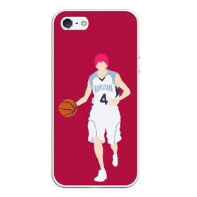 Чехол для iPhone 5/5S матовый с принтом Seijuurou Akashi в городе Новоалтайск, Силикон | Область печати: задняя сторона чехла, без боковых панелей | Тематика изображения на принте: akashi | basket | basketball | kuroko | kuroko no basket | seijuurou | акаши | баскетбол | куроко | сэйджуро