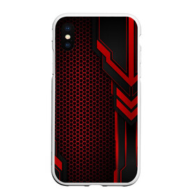 Чехол для iPhone XS Max матовый с принтом Стальная броня в городе Новоалтайск, Силикон | Область печати: задняя сторона чехла, без боковых панелей | abstract | black | carbon | cars | diy | fiber | hexagon | hi tech | psybient | psychill | skyrim | to | vinyl | wot | броня | карбон | металл | соты | сталь | форма | шестиугольник