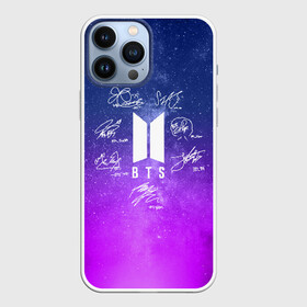 Чехол для iPhone 13 Pro Max с принтом BTS АВТОГРАФЫ в городе Новоалтайск,  |  | bangtan boys | bt21 | bts | бтс