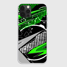 Чехол для iPhone 12 Pro Max с принтом Black and Green в городе Новоалтайск, Силикон |  | Тематика изображения на принте: texture | абстракция | граффити | краски | линии | текстура | уличный стиль | яркая
