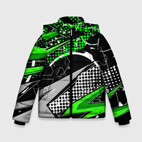Зимняя куртка для мальчиков 3D с принтом Black and Green в городе Новоалтайск, ткань верха — 100% полиэстер; подклад — 100% полиэстер, утеплитель — 100% полиэстер | длина ниже бедра, удлиненная спинка, воротник стойка и отстегивающийся капюшон. Есть боковые карманы с листочкой на кнопках, утяжки по низу изделия и внутренний карман на молнии. 

Предусмотрены светоотражающий принт на спинке, радужный светоотражающий элемент на пуллере молнии и на резинке для утяжки | texture | абстракция | граффити | краски | линии | текстура | уличный стиль | яркая