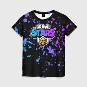 Женская футболка 3D с принтом Brawl Stars в городе Новоалтайск, 100% полиэфир ( синтетическое хлопкоподобное полотно) | прямой крой, круглый вырез горловины, длина до линии бедер | brawl | brawl stars | stars | бравл | бравл старс | браво старс | игра | компьютерная | онлайн | старс