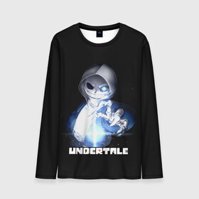 Мужской лонгслив 3D с принтом Undertale в городе Новоалтайск, 100% полиэстер | длинные рукава, круглый вырез горловины, полуприлегающий силуэт | sans | undertale | андертале | андертейл | игра | подземная история | подземная сказка | санс | ундертале
