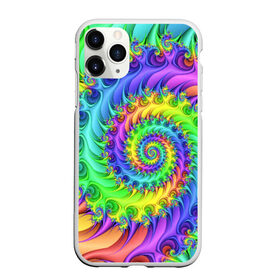 Чехол для iPhone 11 Pro Max матовый с принтом ФРАКТАЛЬНЫЙ АБСТРАКТ в городе Новоалтайск, Силикон |  | Тематика изображения на принте: abstract | abstraction | color | geometry | paitnt | psy | абстракция | геометрия | краски | неоновые | психоделика