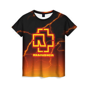 Женская футболка 3D с принтом RAMMSTEIN (FIRE STORM) в городе Новоалтайск, 100% полиэфир ( синтетическое хлопкоподобное полотно) | прямой крой, круглый вырез горловины, длина до линии бедер | rammstein | rock | sehnsucht | германия | группа | немецкая | немецкий | раммштаен | раммштайн | рамштаен | рамштайн | рок