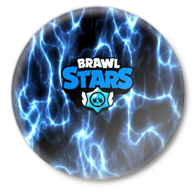 Значок с принтом BRAWL STARS в городе Новоалтайск,  металл | круглая форма, металлическая застежка в виде булавки | android | brawl stars | games | mobile game | stars | игры | мобильные игры
