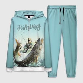 Женский костюм 3D с принтом Fishing в городе Новоалтайск,  |  | рыба | рыбак | рыбалка | снасти | увлечение | улов | хобби