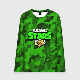 Мужской лонгслив 3D с принтом BRAWL STARS в городе Новоалтайск, 100% полиэстер | длинные рукава, круглый вырез горловины, полуприлегающий силуэт | brawl stars | bull | colt | leon | stars | берли | бо | брок | ворон | джесси | динамайк | дэррил | кольт | леон | мортис | нита | пайпер | пенни | поко | пэм | рикошет | спайк | тара | фрэнк | шелли | эль примо