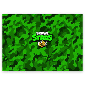 Поздравительная открытка с принтом BRAWL STARS в городе Новоалтайск, 100% бумага | плотность бумаги 280 г/м2, матовая, на обратной стороне линовка и место для марки
 | brawl stars | bull | colt | leon | stars | берли | бо | брок | ворон | джесси | динамайк | дэррил | кольт | леон | мортис | нита | пайпер | пенни | поко | пэм | рикошет | спайк | тара | фрэнк | шелли | эль примо