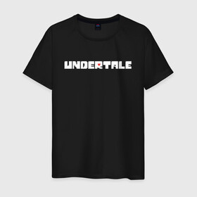 Мужская футболка хлопок с принтом UNDERTALE в городе Новоалтайск, 100% хлопок | прямой крой, круглый вырез горловины, длина до линии бедер, слегка спущенное плечо. | asriel dreemurr | chara | frisk | sans | undertale | азриэль дримурр | андертейл | андрайн | гастер | меттатон | санс | фриск | чара