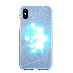 Чехол для iPhone XS Max матовый с принтом Gears 5 Ice Omen в городе Новоалтайск, Силикон | Область печати: задняя сторона чехла, без боковых панелей | Тематика изображения на принте: game | gears 5 | gears of war 5 | ice omen | xbox | игра | кровь | саранча | снег | череп | шутер