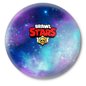 Значок с принтом BRAWL STARS | БРАВЛ СТАРС в городе Новоалтайск,  металл | круглая форма, металлическая застежка в виде булавки | Тематика изображения на принте: brawl stars | bull | colt | leon | stars | берли | бо | брок | ворон | джесси | динамайк | дэррил | кольт | леон | мортис | нита | пайпер | пенни | поко | пэм | рикошет | спайк | тара | фрэнк | шелли | эль примо