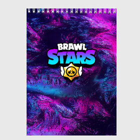 Скетчбук с принтом BRAWL STARS в городе Новоалтайск, 100% бумага
 | 48 листов, плотность листов — 100 г/м2, плотность картонной обложки — 250 г/м2. Листы скреплены сверху удобной пружинной спиралью | brawl stars | bull | colt | leon | stars | берли | бо | брок | ворон | джесси | динамайк | дэррил | кольт | леон | мортис | нита | пайпер | пенни | поко | пэм | рикошет | спайк | тара | фрэнк | шелли | эль примо