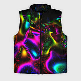 Мужской жилет утепленный 3D с принтом В НЕОНЕ в городе Новоалтайск,  |  | abstract | abstraction | color | geometry | paitnt | psy | абстракция | геометрия | краски | неоновые | психоделика