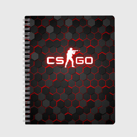 Тетрадь с принтом CS GO в городе Новоалтайск, 100% бумага | 48 листов, плотность листов — 60 г/м2, плотность картонной обложки — 250 г/м2. Листы скреплены сбоку удобной пружинной спиралью. Уголки страниц и обложки скругленные. Цвет линий — светло-серый
 | astralis | awp | counter strike | cs go | cs go global offensive | cs:go | faze clan | hyper beast | team liquid | астралис | кс го | тим ликвид | фейз клан | хайпер бист