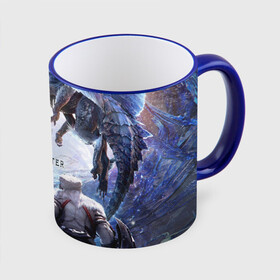 Кружка с полной запечаткой с принтом Monster Hunter: World Iceborn в городе Новоалтайск, керамика | ёмкость 330 мл | Тематика изображения на принте: hunter | iceborn | monster | world | айсборн | ворлд | монстр | хантер