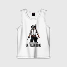 Детская майка хлопок с принтом PUBG в городе Новоалтайск,  |  | Тематика изображения на принте: battle royal | playerunknowns battlegrounds | pubg | пабг | пубг
