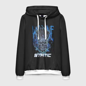 Мужская толстовка 3D с принтом Static Wayne в городе Новоалтайск, 100% полиэстер | двухслойный капюшон со шнурком для регулировки, мягкие манжеты на рукавах и по низу толстовки, спереди карман-кенгуру с мягким внутренним слоем. | Тематика изображения на принте: 2014 | metal | music | need for speed | nfs | only | r.i.p | rip | rock | static | static x | staticx | the | wayne static | x | метал | музыка | нфс | рок | статик | уэйн статик
