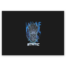 Поздравительная открытка с принтом Static Wayne в городе Новоалтайск, 100% бумага | плотность бумаги 280 г/м2, матовая, на обратной стороне линовка и место для марки
 | 2014 | metal | music | need for speed | nfs | only | r.i.p | rip | rock | static | static x | staticx | the | wayne static | x | метал | музыка | нфс | рок | статик | уэйн статик