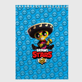 Скетчбук с принтом Brawl Stars в городе Новоалтайск, 100% бумага
 | 48 листов, плотность листов — 100 г/м2, плотность картонной обложки — 250 г/м2. Листы скреплены сверху удобной пружинной спиралью | brawl | brawl stars | stars | бравл | бравл старс | браво старс | игра | компьютерная | онлайн | старс