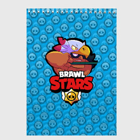 Скетчбук с принтом Brawl Stars в городе Новоалтайск, 100% бумага
 | 48 листов, плотность листов — 100 г/м2, плотность картонной обложки — 250 г/м2. Листы скреплены сверху удобной пружинной спиралью | brawl | brawl stars | stars | бравл | бравл старс | браво старс | игра | компьютерная | онлайн | старс
