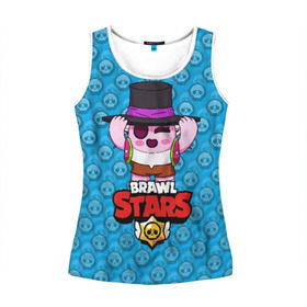 Женская майка 3D с принтом Brawl Stars в городе Новоалтайск, 100% полиэстер | круглая горловина, прямой силуэт, длина до линии бедра | brawl | brawl stars | stars | бравл | бравл старс | браво старс | игра | компьютерная | онлайн | старс