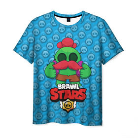 Мужская футболка 3D с принтом Brawl Stars в городе Новоалтайск, 100% полиэфир | прямой крой, круглый вырез горловины, длина до линии бедер | brawl | brawl stars | stars | бравл | бравл старс | браво старс | игра | компьютерная | онлайн | старс