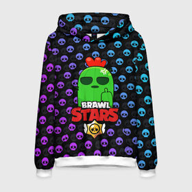 Мужская толстовка 3D с принтом Brawl Stars в городе Новоалтайск, 100% полиэстер | двухслойный капюшон со шнурком для регулировки, мягкие манжеты на рукавах и по низу толстовки, спереди карман-кенгуру с мягким внутренним слоем. | brawl | brawl stars | stars | бравл | бравл старс | браво старс | игра | компьютерная | онлайн | старс