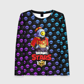 Женский лонгслив 3D с принтом Brawl Stars в городе Новоалтайск, 100% полиэстер | длинные рукава, круглый вырез горловины, полуприлегающий силуэт | brawl | brawl stars | stars | бравл | бравл старс | браво старс | игра | компьютерная | онлайн | старс