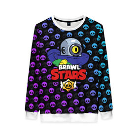 Женский свитшот 3D с принтом Brawl Stars в городе Новоалтайск, 100% полиэстер с мягким внутренним слоем | круглый вырез горловины, мягкая резинка на манжетах и поясе, свободная посадка по фигуре | brawl | brawl stars | stars | бравл | бравл старс | браво старс | игра | компьютерная | онлайн | старс